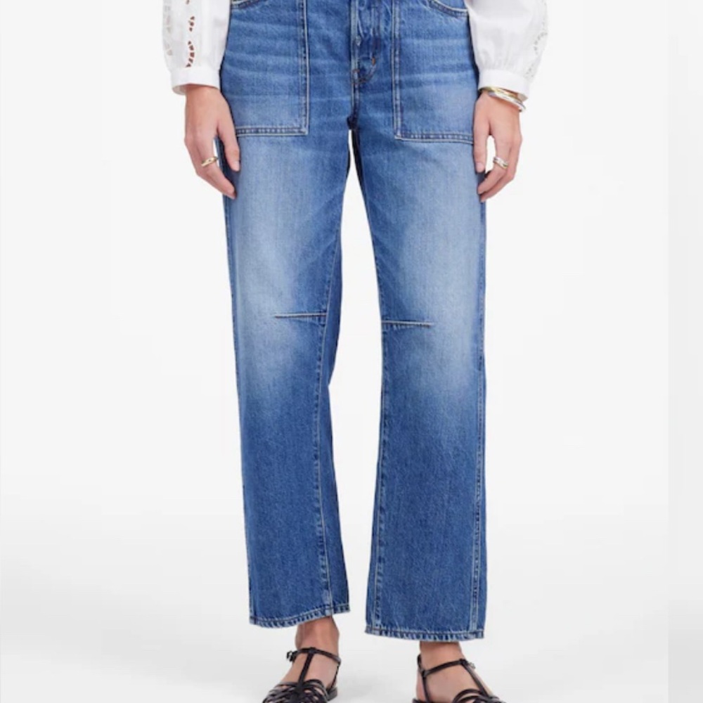 Madewell The Darted Barrel-Leg Jean